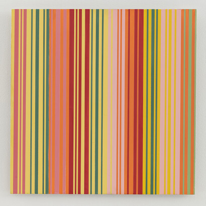 Michael Scott, Untitled (#1213.03), 2013, Enamel on aluminum, 15 x 15 inches
