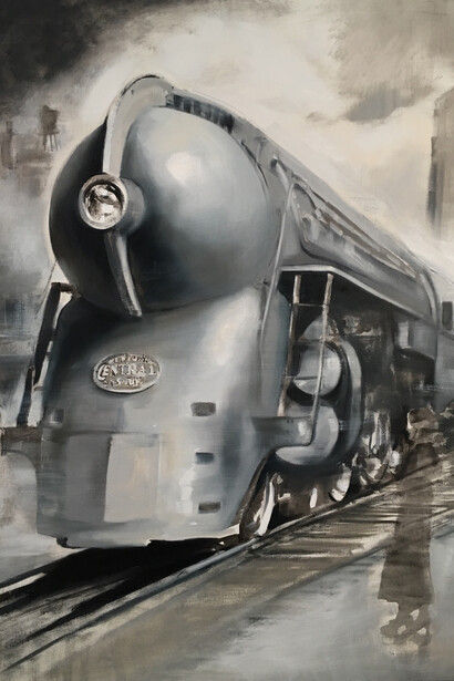 Gregg Chadwick
Mystery Train (20th Century Limited)
60"x48" oil on linen 2016
