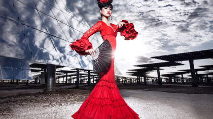 Jessica Minh Anh en la planta Gemasolar, Sevilla