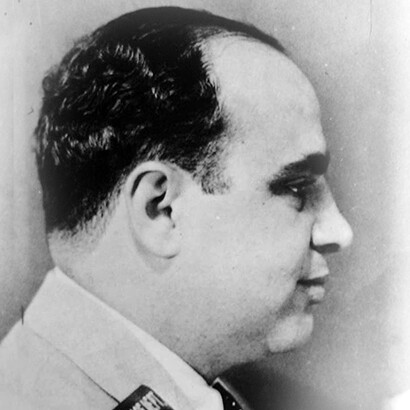 Foto policial del capo Al Capone
