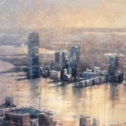 Ekaterina Smirnova, NY, watercolor, 132 x 178 cm