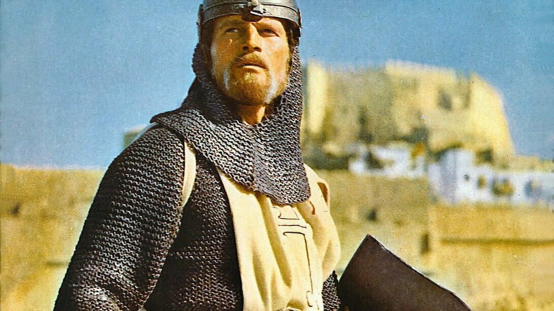Charlton Heston en la película "El Cid"