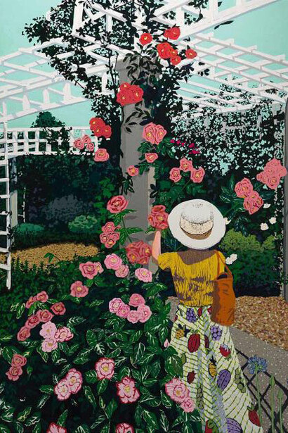 Hilary Pecis, Hopie in the garden (detail), 2021. Courtesy of MFA