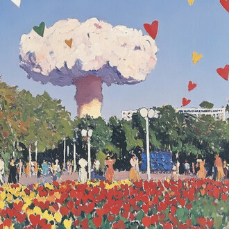 Marat Guelman and the Group +-Komma, Bomb #5 (After Kabakov) (detail), 2025. Courtesy of Ethan Cohen Gallery 