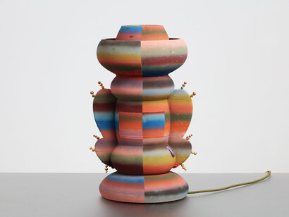 Jolie Ngo, Table lamp in mohair sweater. Courtesy of R & Company