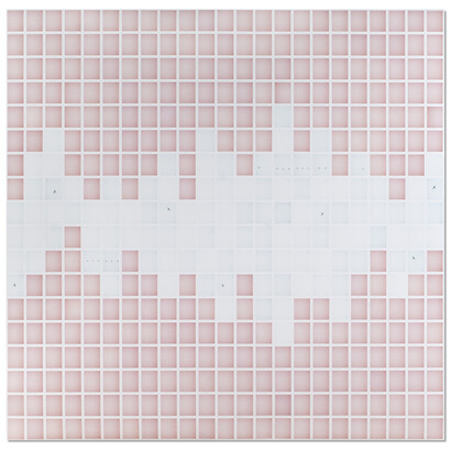 John Messinger, For Once, Then, Something, 192 sheets of instant film, 54 x 51" in. 2014