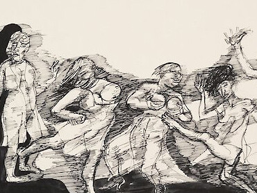 Lea Grundig, Witches’ Dance, 1941, 20,8 x 34,9 cm, © VG Bild-Kunst Bonn, 2017