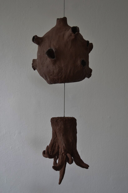 Anders Brinch, Deep sea animal, 2020. Ceramics, 55 x 20 x 20 cm. Courtesy of Marie Kirkegaard Gallery