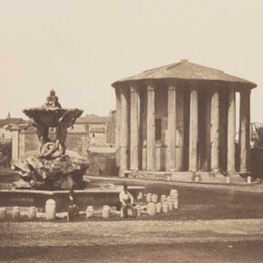 Pietro Dovizielli (Italian, 1804–1885), Temple of Vesta, ca. 1855, Salted paper print from paper negative. The Metropolitan Museum of Art, Gilman Collection, Purchase, The Horace W. Goldsmith Foundation Gift, through Joyce and Robert Menschel, 2005