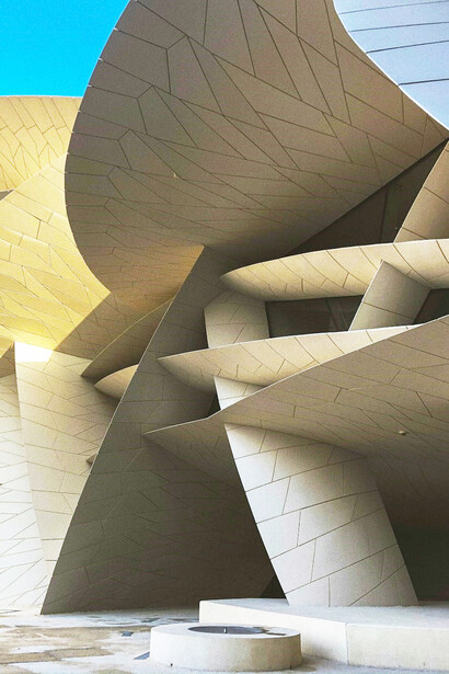 The iconic National Museum of Qatar in Doha, blending stunning architecture with profound cultural heritage