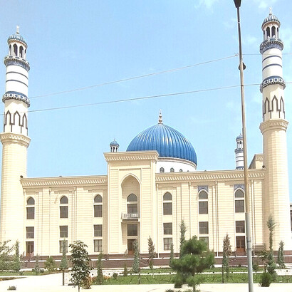 Urgut Central Mosque, located in the Urgut District of the Samarkand Region