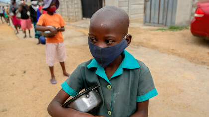 A child facing extreme poverty in Zimbabwe, Africa