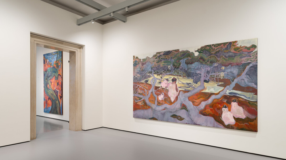 Michael Armitage, The promise of change, veduta della mostra. Cortesia di Punta della Dogana