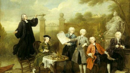 William Hogarth, Ritratto di gruppo con Lord John Hervey, circa 1738-1740, olio su tela, 101,6 x 127 cm, Ickworth, Suffolk, The National Trust. Crediti immagine: © National Trust Images/John Hammond