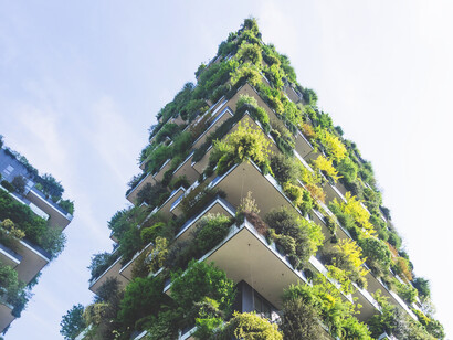 Bosco Verticale, in Milan, Italy combines nature with building