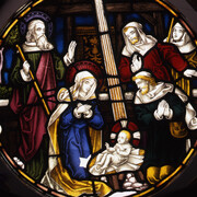 Stained glass roundel from the RD&E Hospital chapel, The Nativity © RAMM