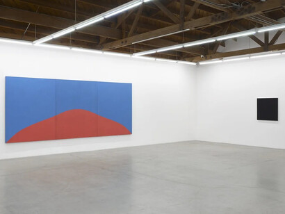 Marcia Hafif, Experience of being, exhibition view. Courtesy of parrasch heijnen