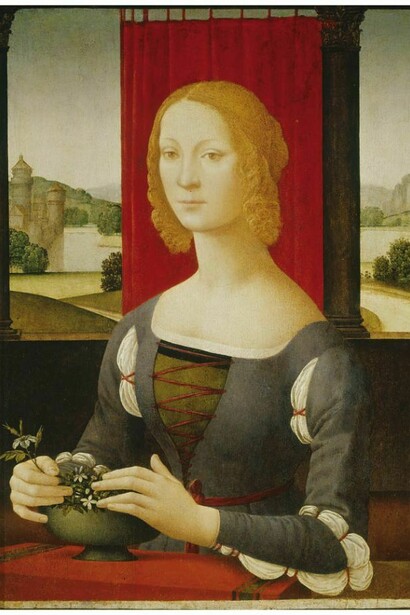 Lorenzo di Credi, *Ritratto di gentildonna (Caterina Sforza)*. Forlì, Pinacoteca Civica.
