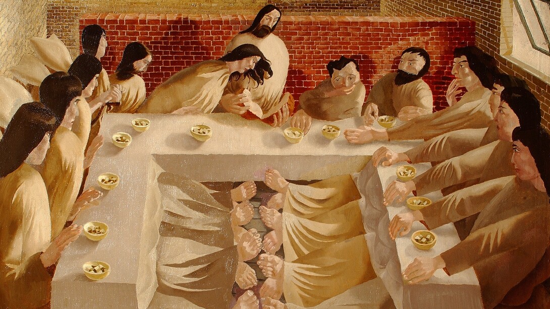 Last Supper, 1920. Stanley Spencer Gallery © The Estate of Stanley Spencer, All Rights Reserved, 2015 / Bridgeman Art Library