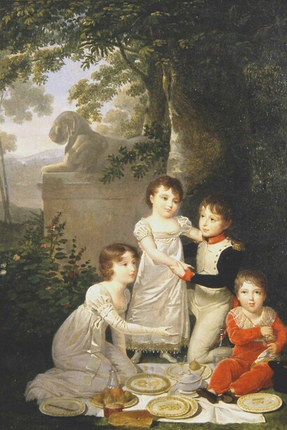 Ritratto di Achille Murat, Maria Letizia Murat, Lucien Charles Joseph Napoléon, Louise Julie Caroline Murat