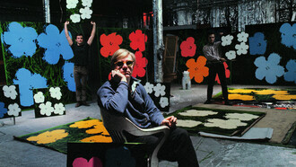 Andy Warhol nel suo atelier