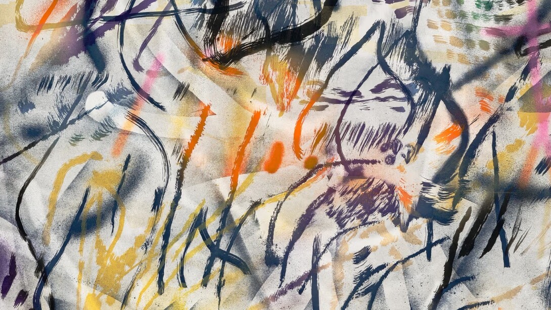 Julie Mehretu, This manifestation of historical restlessness (detail), 2022. Courtesy of Philadelphia Museum of Art