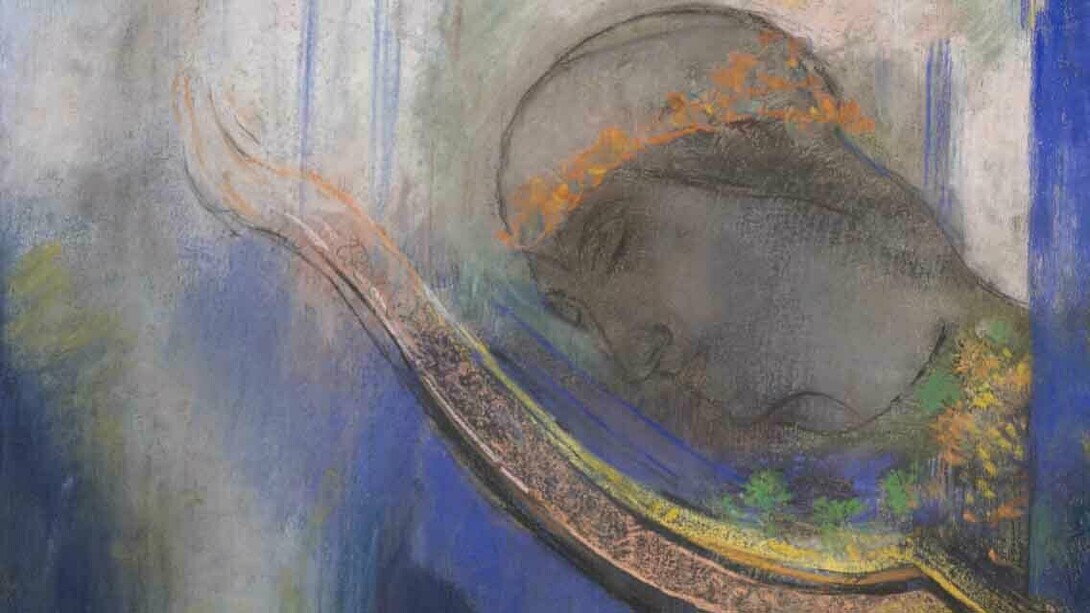 Odilon Redon, Orpheus (detalle), hacia 1905. Cortesía del Museo J. Paul Getty Museum
