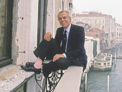 Raul Gardini sul Canal Grande a Venezia