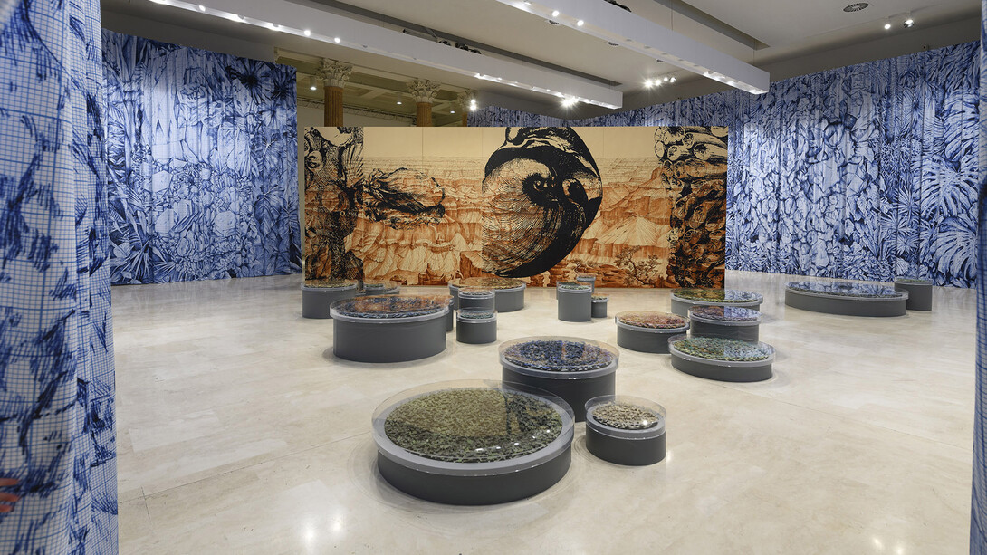 Pietro Ruffo, L'ultimo meraviglioso minuto (the wonderful last minute), exhibition view. Courtesy of Palazzo Esposizioni Roma