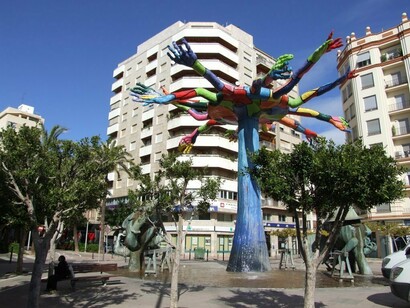 Castellón. Escultura en el centro de la ciudad