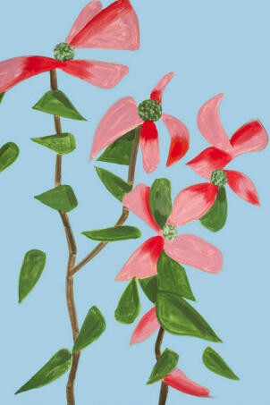 Alex Katz, Red Dogwood 2
47x34 inches (119 x 85 cm)