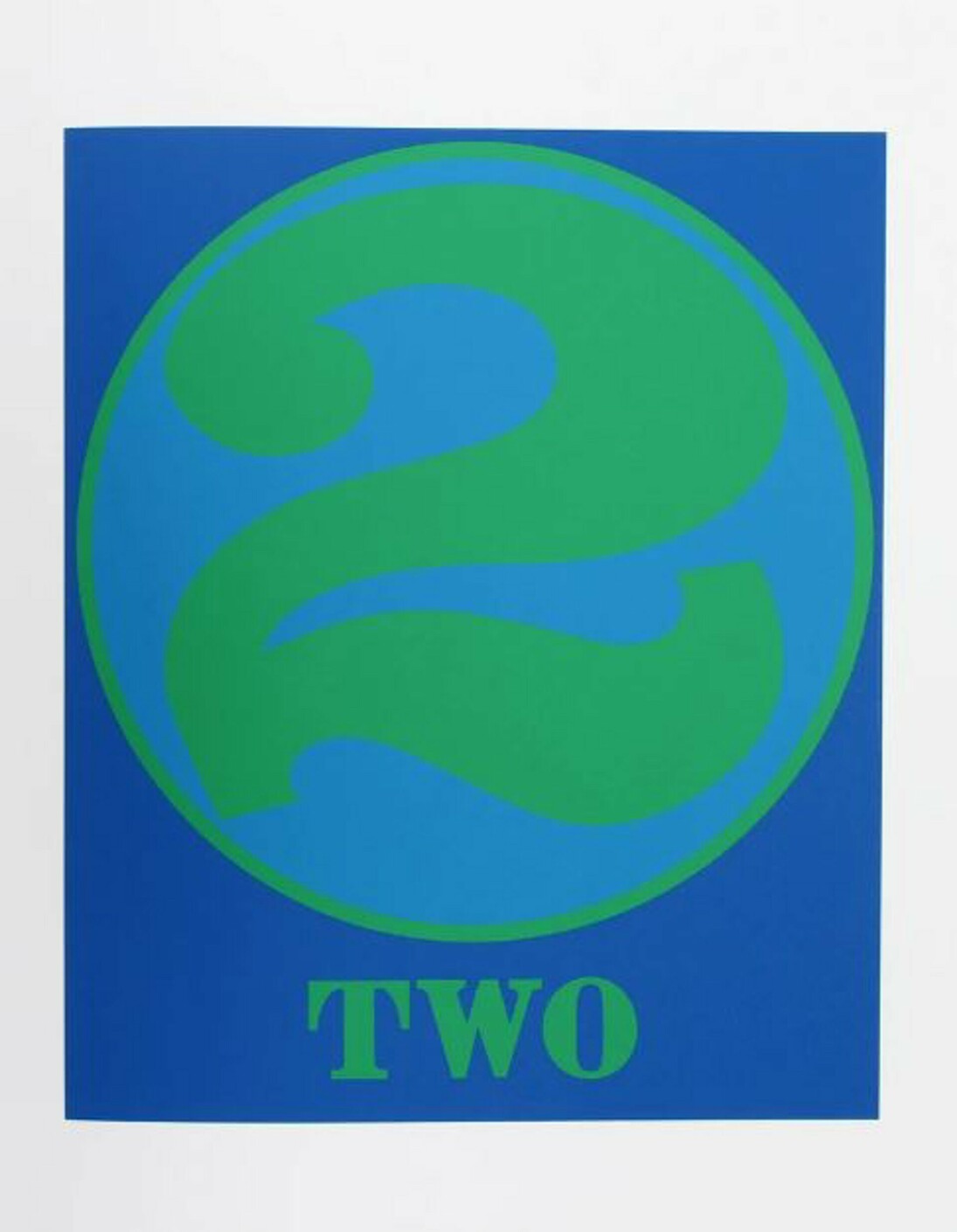 Robert Indiana, Number 2 from the American dream portfolio, screenprint in color, 22x17 in