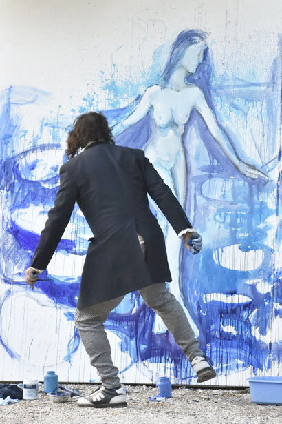 Igor Borozan, Live art performance, ph. Amedeo Cavani