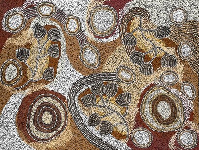 Bush garden, artwork in exhibition. Courtesy of Japingka Gallery 