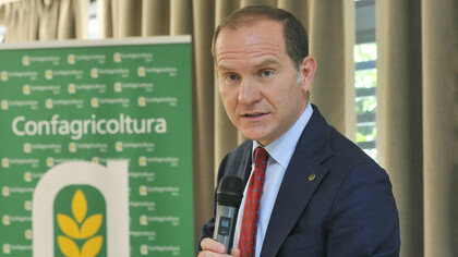 Massimiliano Giansanti, presidente di Confagricoltura, la più antica Organizzazione italiana di tutela e di rappresentanza delle imprese agricole  impegnata nello  per lo sviluppo delle aziende agricole e del settore primario in generale, a beneficio della collettività, dell’economia, dell’ambiente e del territorio