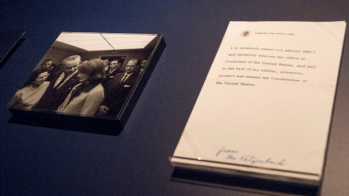 November 22, 1963, Exhibition view. Courtesy of LBJ Presidential Library