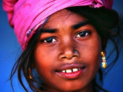 India, Stato dell’Orissa – Una ragazza di un villaggio