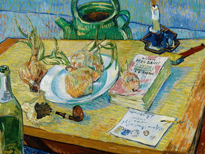 Vincent van Gogh, Still-life with a Plate of Onions, 1890. Coll. Kröller-Müller Museum, Otterlo