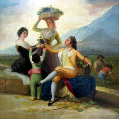 Francisco Goya, "La vendemmia", 1786-87, museo del Prado di Madrid, Spagna