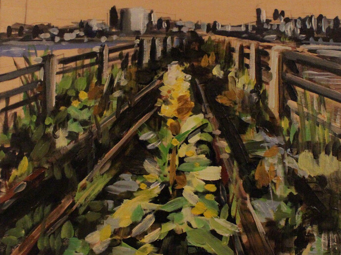 Eryn O'Neill, Reclaimed (detail) 12 x 12, Oil on panel, 2015
