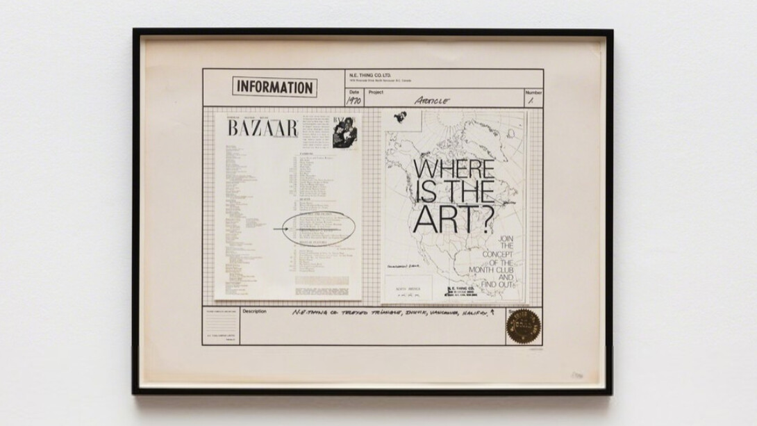 &Information. Courtesy of Hales Gallery