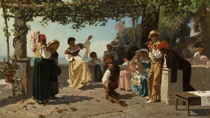 Eduardo Dalbono, La tarantella, entro il 1915. Collezione privata