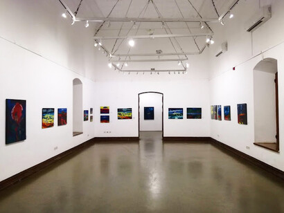 Sala de arte paraguayo en el Centro Cultural de la República El Cabildo, Asunción, Paraguay