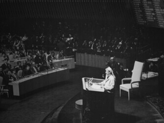 Yasser Arafat at the United Nations, 1974