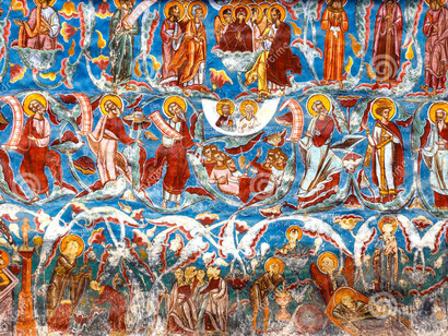 Un affresco del monastero di Voronet