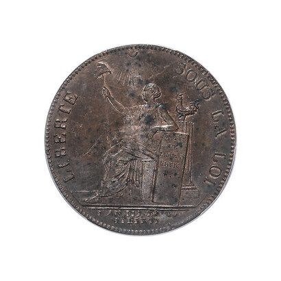 France, Monneron à la Liberté, 2 Sols, 1791