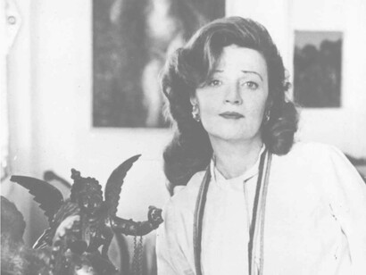 An artistic picture of the acclaimed author Muriel Spark