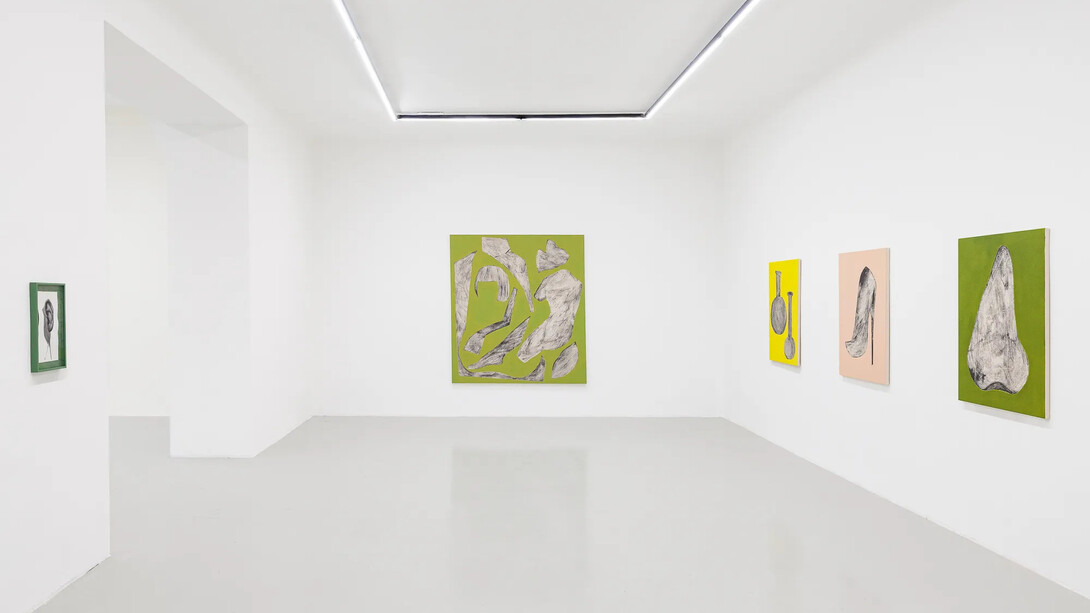 Frauke Dannert, Doppelgänger, ausstellungsansicht. Mit freundlicher genehmigung der Galerie Kandlhofer. Foto von Manuel Carreon Lopez