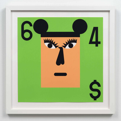 Nina Chanel Abney,
Super Cool World Print #512, 2023.
UV pigment print with a matte varnish seal on Somerset Tub Sized Radiant White 410gsm paper.
14¼ x 14¼ in.. Courtesy of the artist and Ross + Kramer