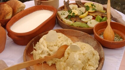 Almoço típico montenegrino